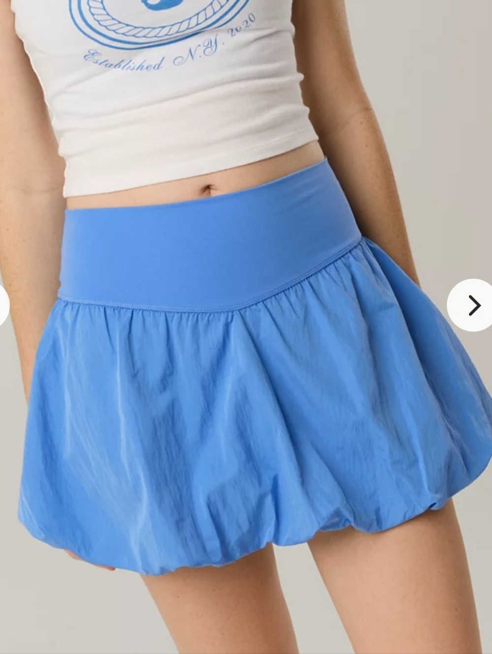 OFFLINE By Aerie Real Me Bubble Skort, Laundry Blue